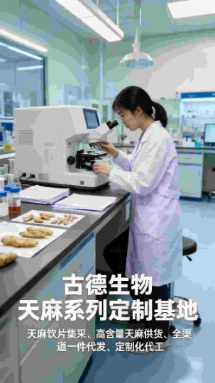 高含量天麻代工古德生物合规达标天麻素0.3%浸出物20%